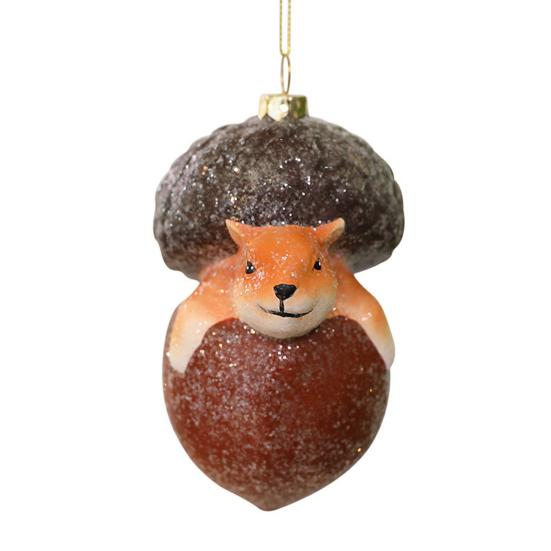 Christmas Tree Decoration Squirrel Hedgehog Christmas Ball Ornaments Xmas Holiday Decor for Home Table