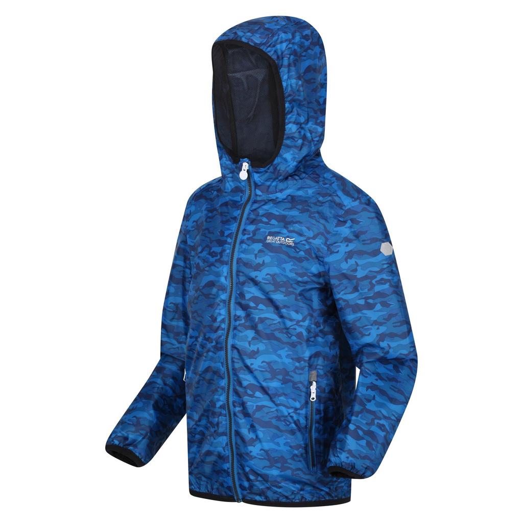 Regatta Childrens/Kids Lever Camo Packaway Waterproof Jacket
