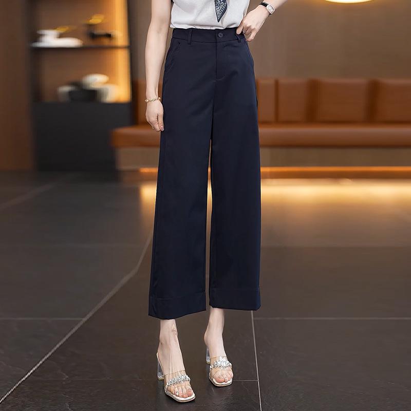 

Fashionable 3D Cut Women s High Waist Slimming Wide Leg Pants, 2026 Collection M / 27 [Recommended for 95-105 jin]
