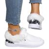 Large size winter new thick-soled wool single shoes women's velvet warm large size cotton shoes women's shoes