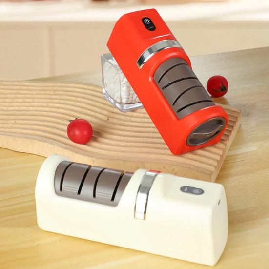 Electric Knife Sharpener Automatic Knife Sharpener Abrasives for Quick with Diamond Double Sided Sharpening Polishing Professional