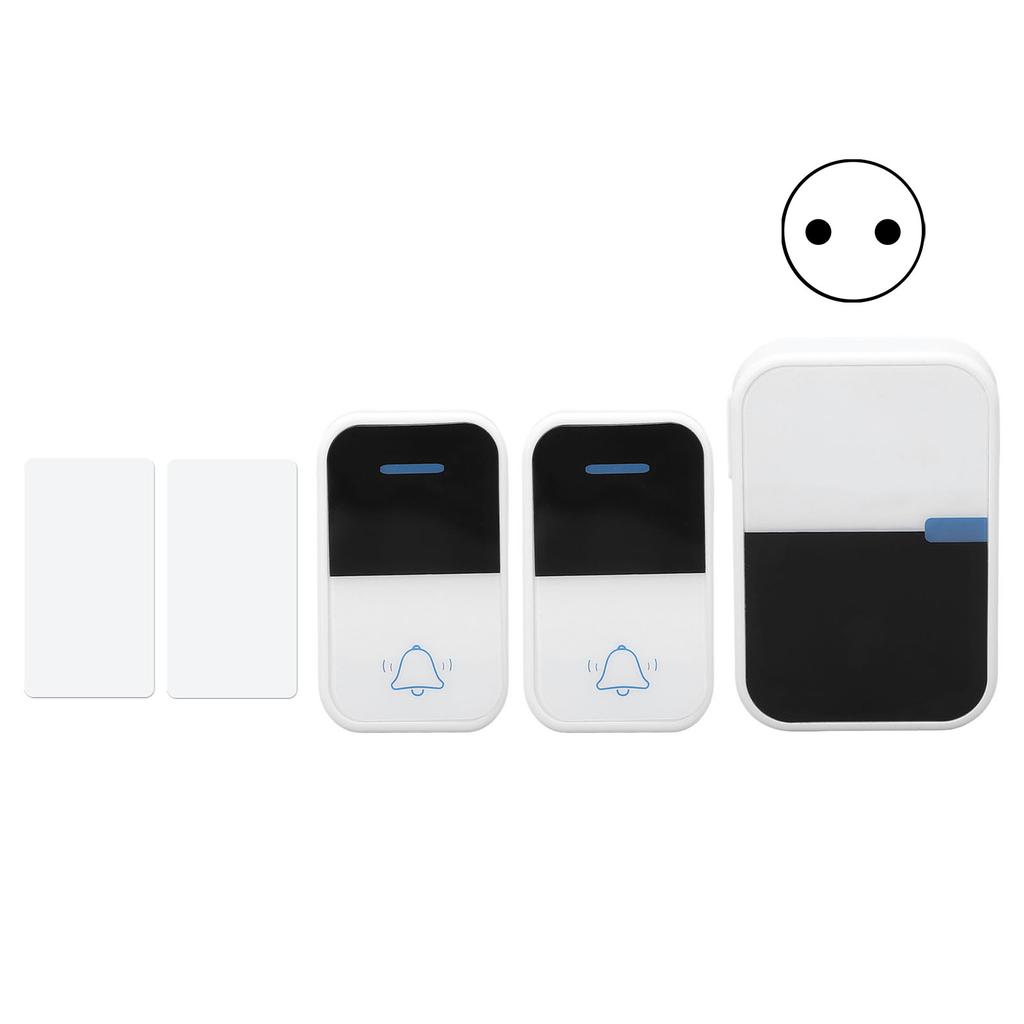 Self Generating Wireless Doorbell 38 Melodies 3 Volumes Waterproof Caregiver Pager AC