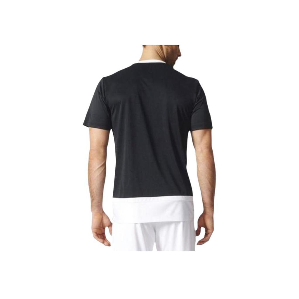 Adidas Passion Court Series Sports Training Tennis Crew Neck Casual Short Sleeve T-Shirt Men Tops Black B45846