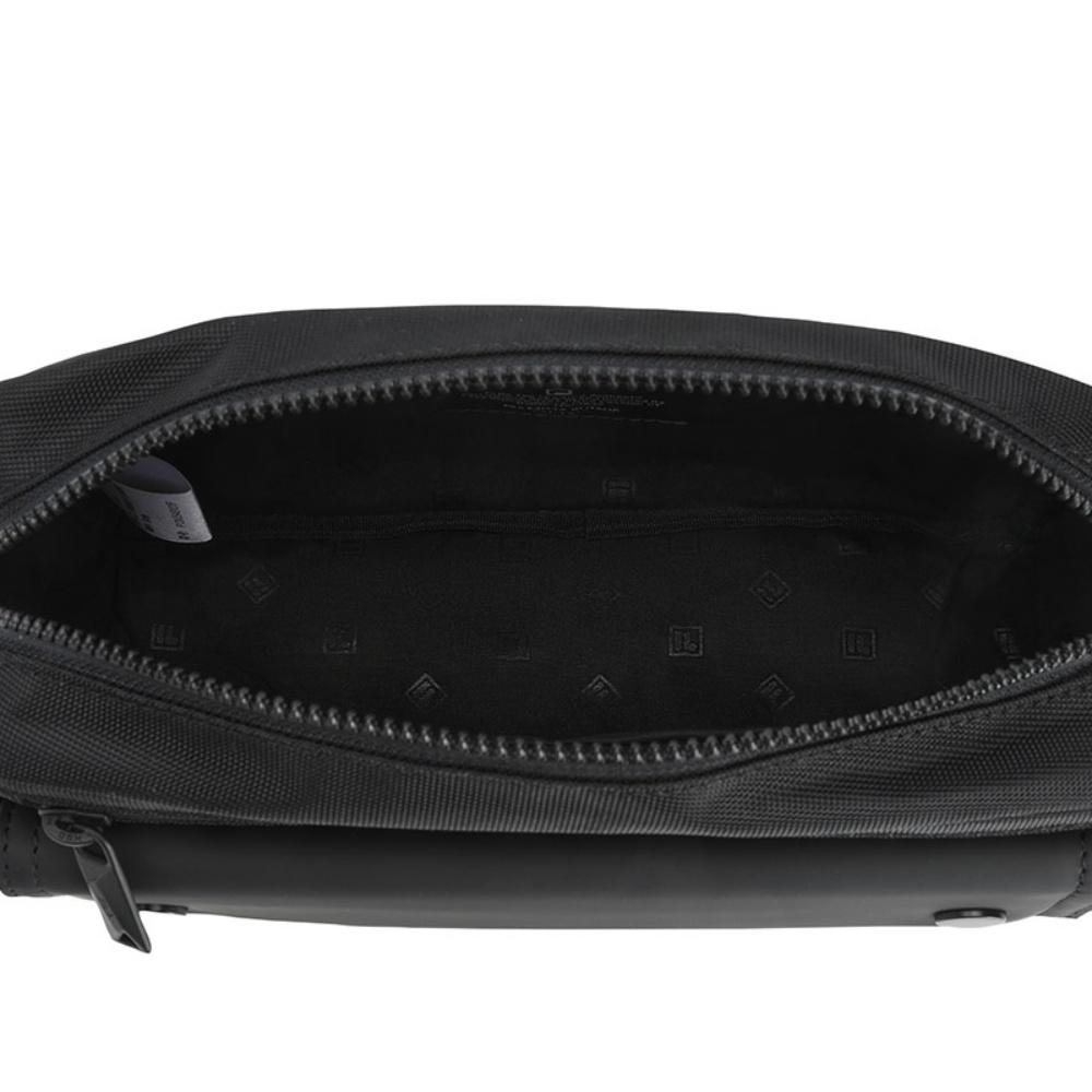 New FILA ORIGINALE Fabric Shoulder Bag Men's Jet Black F13M549101FBK