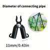 5PCS Plant Support Awning Pillar Accessories A Clip Quickly Garden Up Steel Climbing Vine Pipe Plant Support Bracket Bracket Set