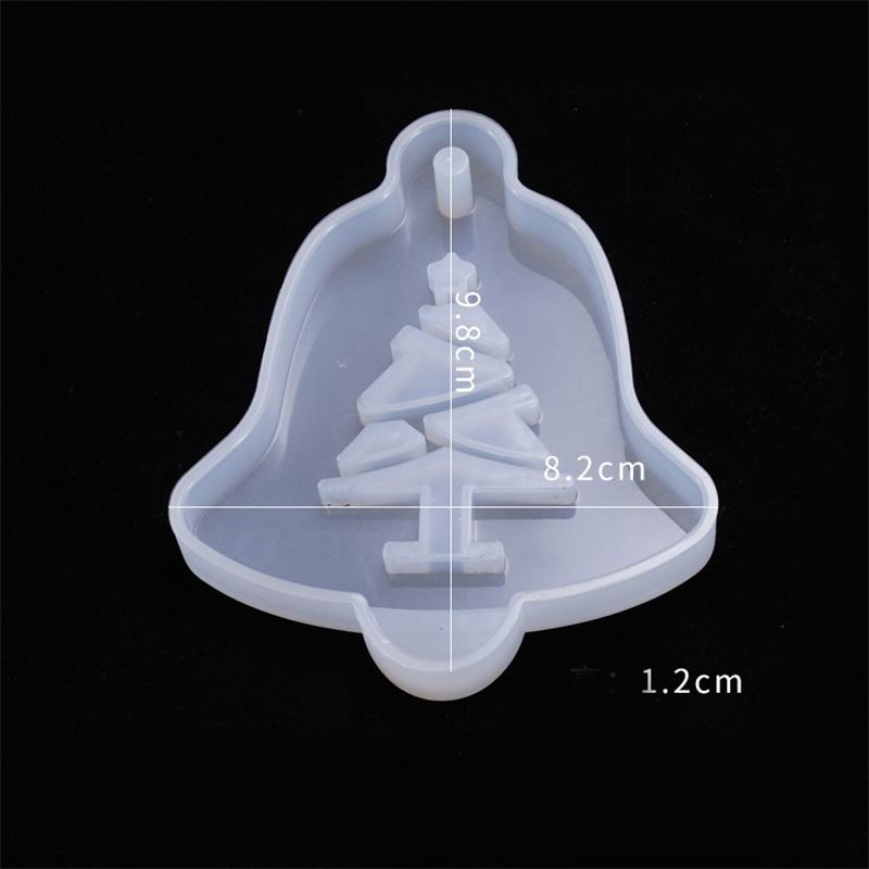 DIY Crystal Silicone Mold Pendant Bag Ornament Listing Christmas Tree Elk Glue Mold Decoration