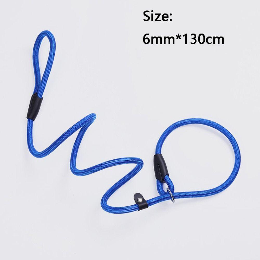 Strong Nylon Nylon Pet Leash 130cm Length Design Dog Slip Rope Leash Adjustable Slip Rope Adjustable Pet Leash Pet Control
