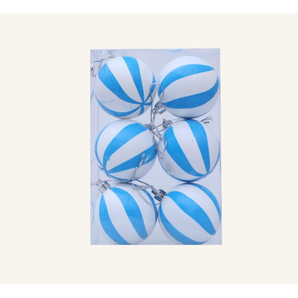 Weihnachtsdekoration, bemalte gestreifte Kugel, Weihnachten, Hochzeit, Bar, Innendekoration, Dekoration, Christbaumschmuck