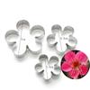 New 5pcs/1set Snowflake Cutter Cookies Stainless Steel Fondant Cake Pastry Mould Biscuit Mold
