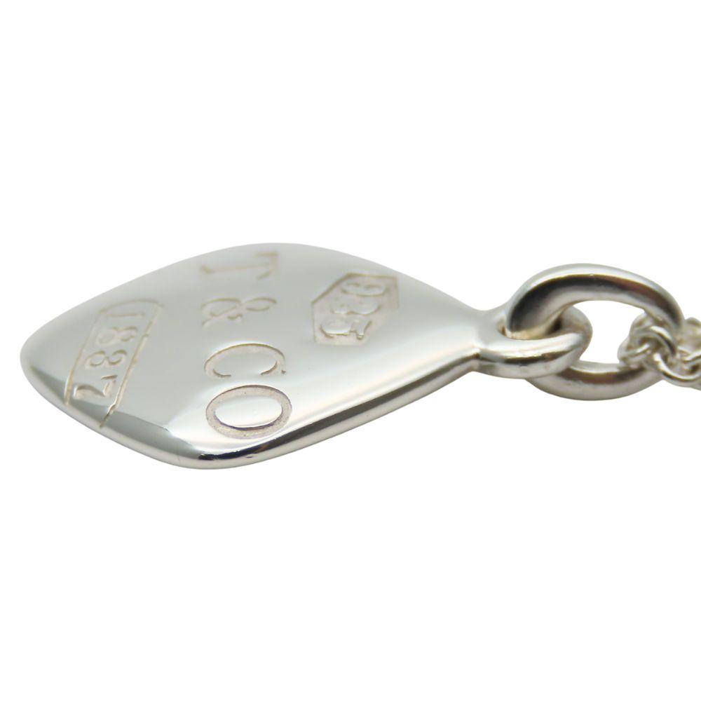 Used TIFFANY&Co. Necklace 1837 Montage Cushion Silver925 5.5g Silver Accessories