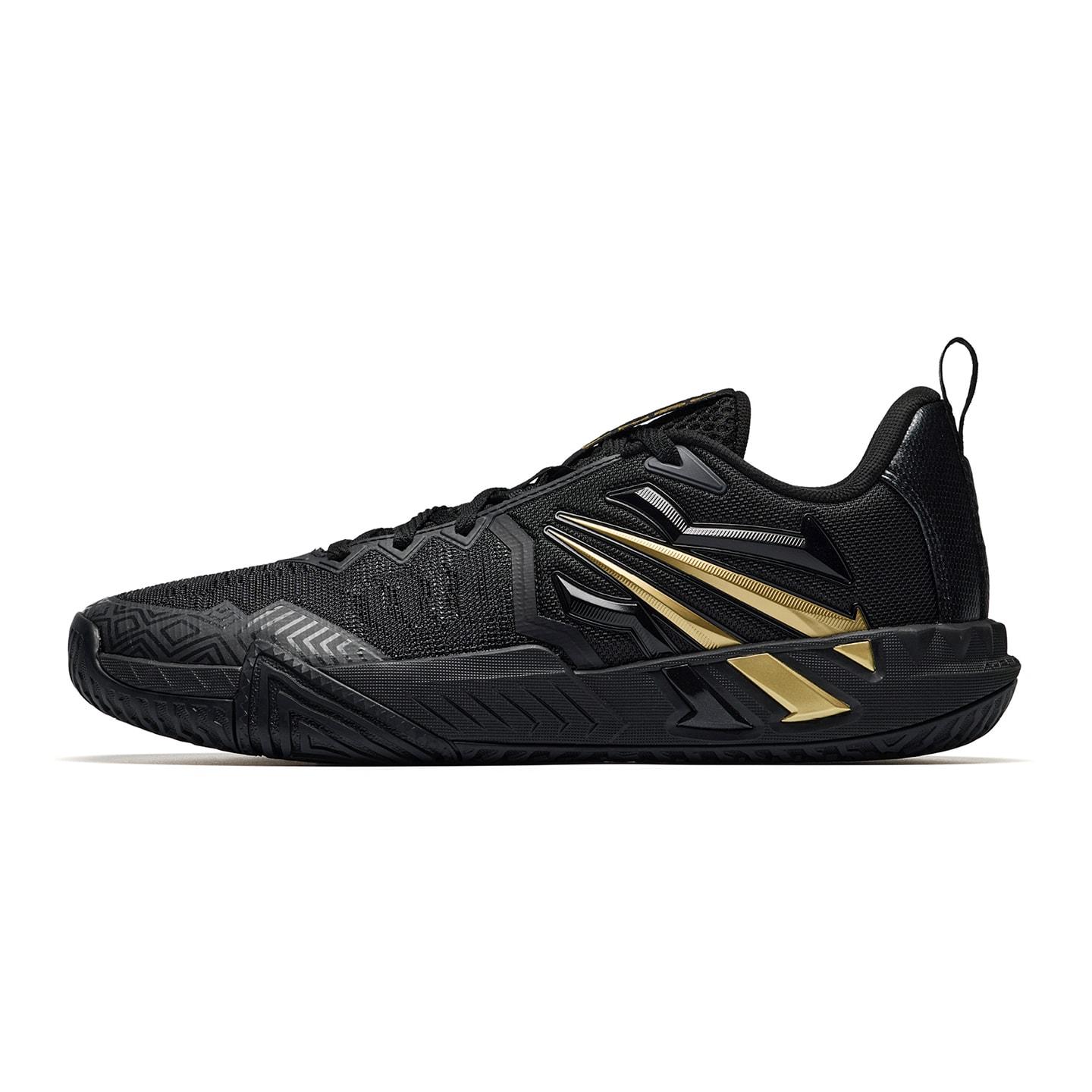 ANTA KAI TEAM 2 Basketbalschoenen Heren Lage Top Basic Zwart/Metaal Goud 44.5