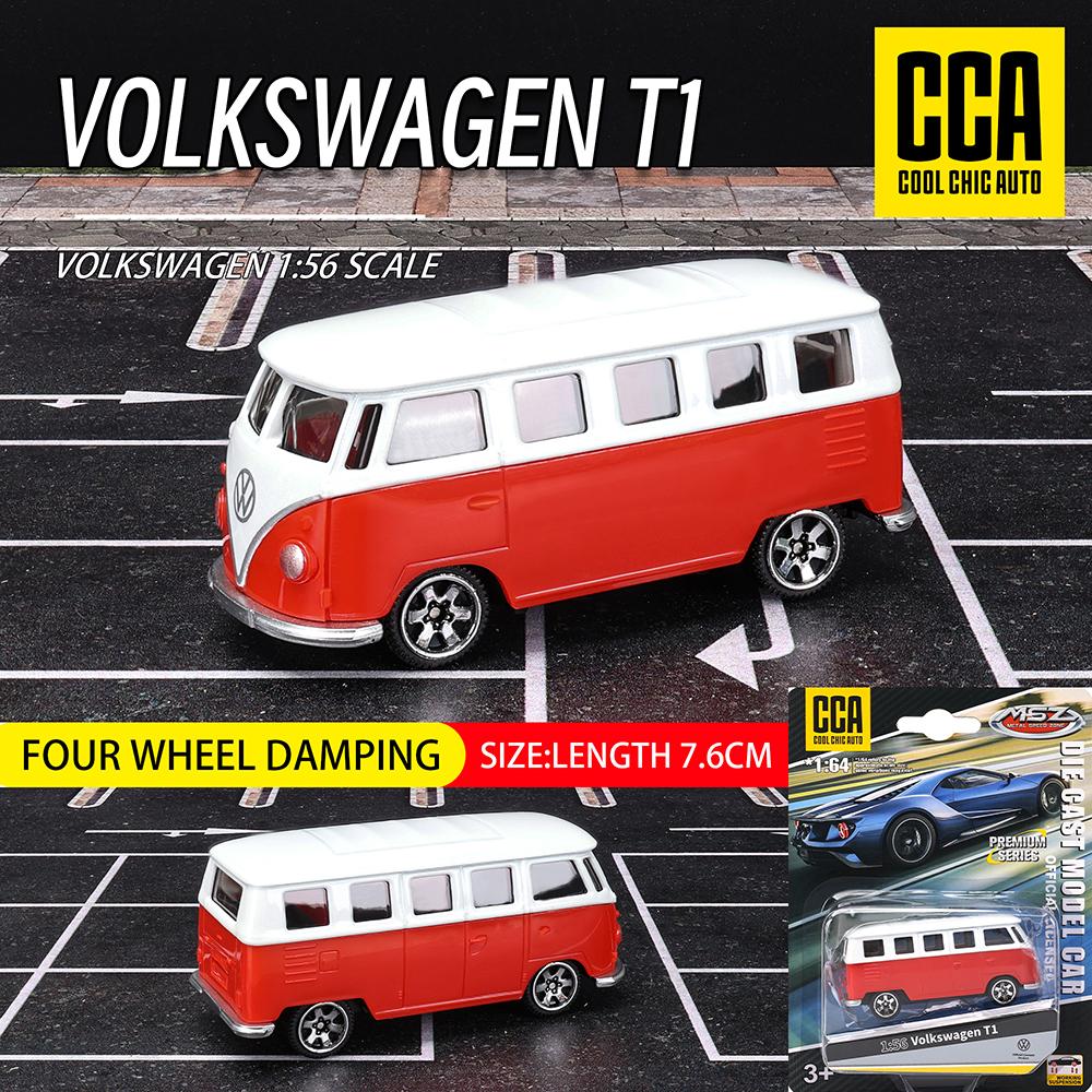 CCA MSZ 1:62 Volkswagen Bus Sammlung Renn-Legierungsauto Modell Kinder Spielzeugauto Guss Rückziehfunktion Sammlungslevel