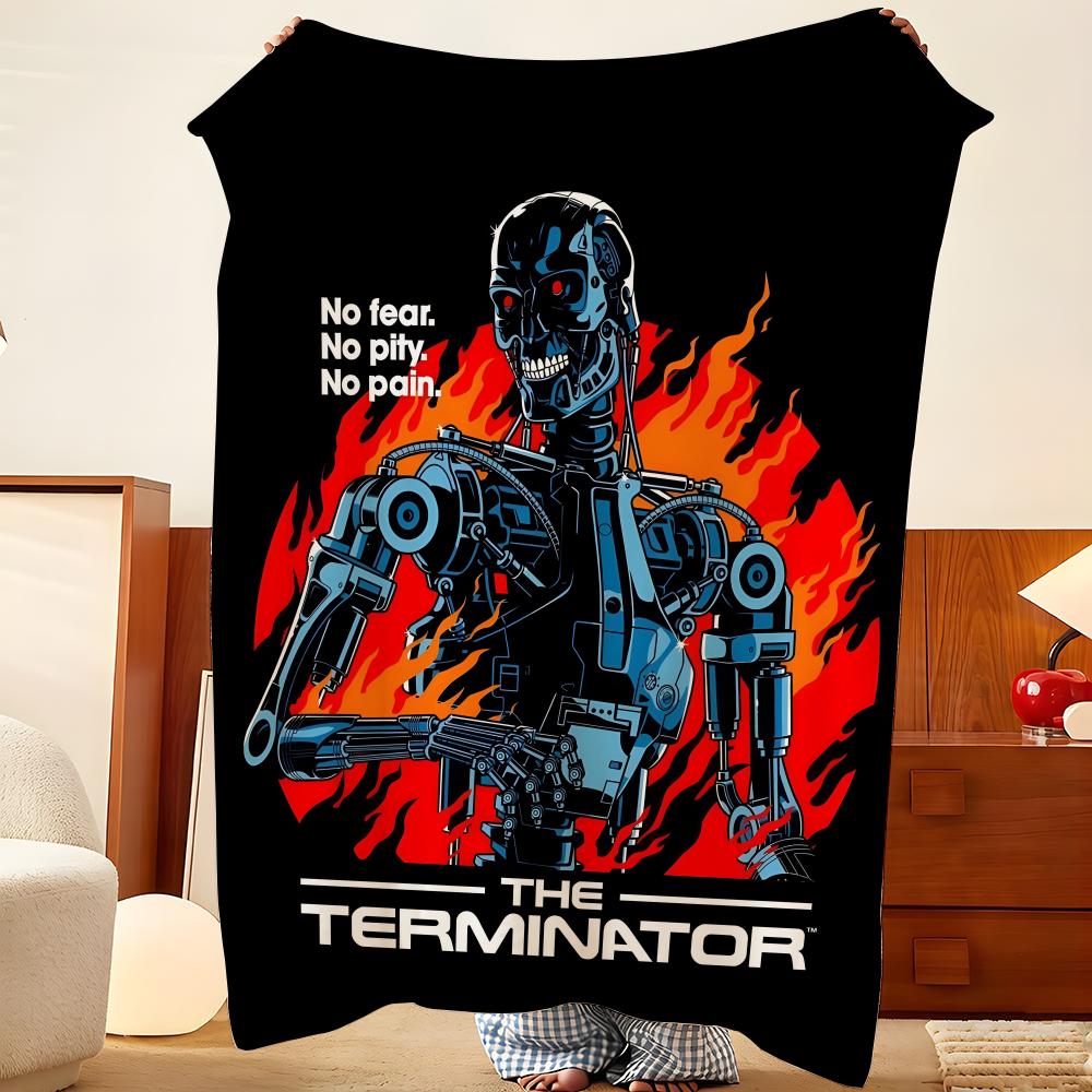 Film T-Der T-Terminator Wurf Flanell Decke, Leicht Gemütlich, Strapazierfähig Waschbar niedlich Cool