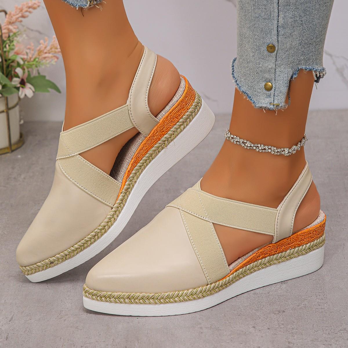 

Fashion 2025 Fashion Ladies Shoes Closed Toe Women s Sandals New Slip-on Casual Plus Size Comfortable Light Best Seller Shoes for Women 43