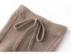 High-Waisted Cashmere Knit Leggings: Soft, Ribbed, Tummy Control, Warm, Slimming, for Autumn and Winter