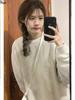 2025 Japanese-Style Solid Color Round Neck Hoodie, Trendy Casual Loose Fit, Sports Base Layer Top for Women and Couples
