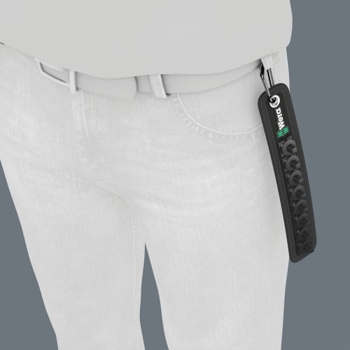 WERA 1/4" Drive Twist Lock Socket Holder, Holds 8 Sockets, 003890