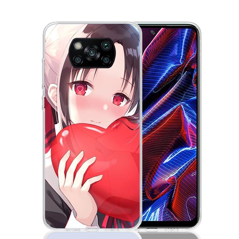 Kaguya Sama Shinomiya Phone Case For Xiaomi Poco X7 X6 X5 Pro F7 Ultra Redmi 15C 15 13 13C 12 12C 10 10A 10C 9 9A 9C 9T Cover Po