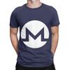 White Monero Xmr Logo Design Funny Graphic 100 Cotton TShirt Monero Xmr Tees Tops For Unisex