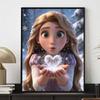 Disney Diamond Art Painting Kit Rapunzel 5D Diamond Painting Dot Art Home Wall Decor