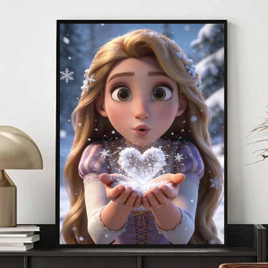 Disney Diamond Art Painting Kit Rapunzel 5D Diamond Painting Dot Art Home Wall Decor