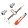 19mm Bench Dog Clamp Stainless Steel Woodworking Table Clamp with 2 Bench Dogs for Carpenters