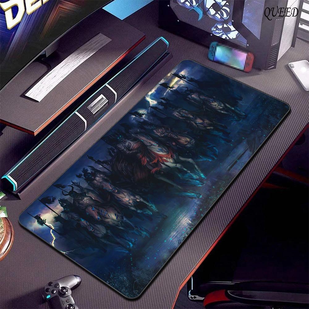 T-The W-Witchers 3 W-Wild H-Hunt Mousepad Mousepad da Gioco Tappetino XXL per Tastiera Accessori Ufficio Gomma Antiscivolo Tappetino Grande per Scrivania