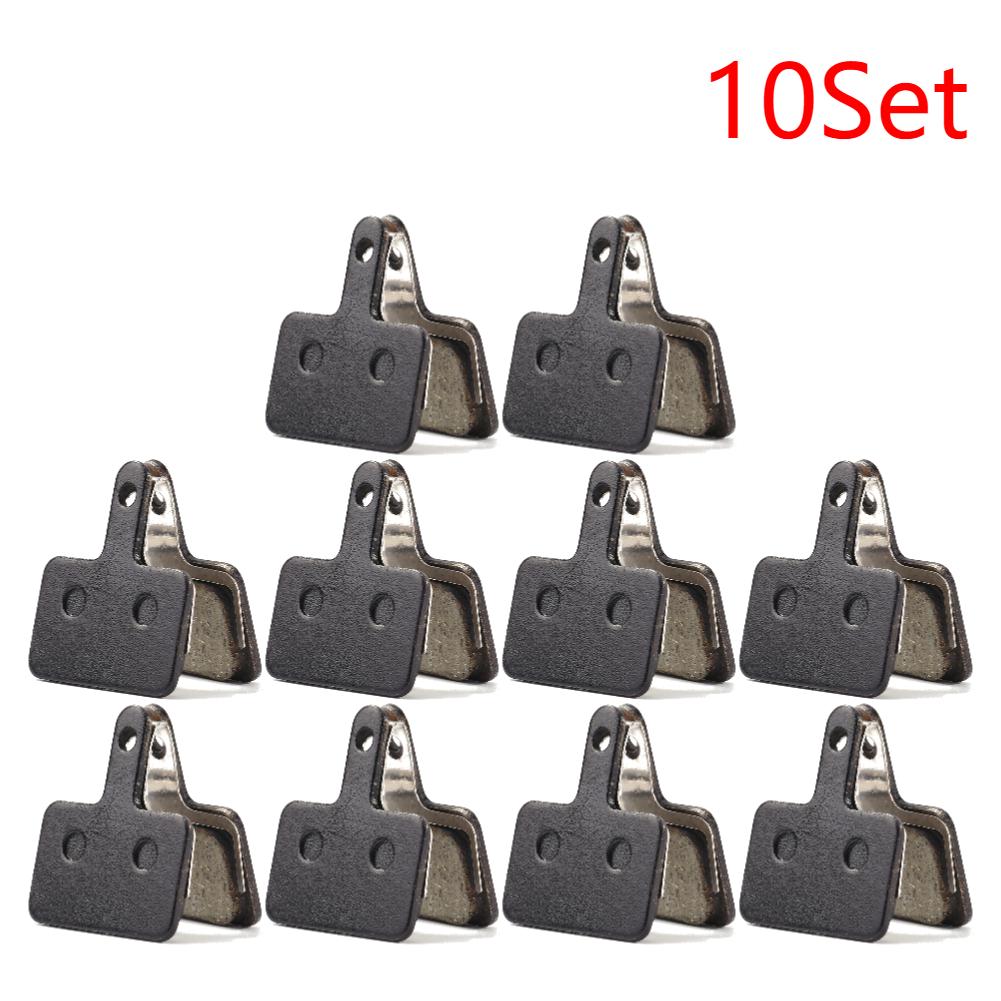 10-1 Set MTB Mountain Bicycle Disc Brake Pads for Shimano M375/M445/M446/M525/M465 Resin Semi-Metallic Cycling Brake Pad Parts
