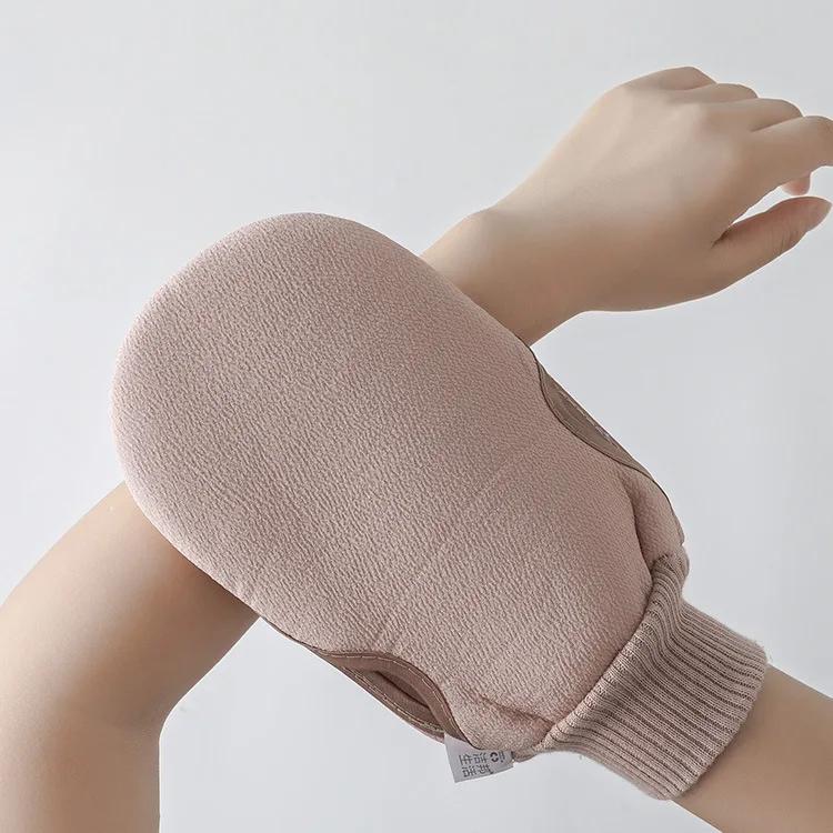 Shower Spa Exfoliator Two-sided Bath Gloves Body Cleaning Scrub Mitt Rub Washcloth Body Scrubber Rubbing Towel Gloves