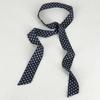 New Gradient Narrow Wide Wave Point Silk Scarf Women's Korean Edition Fashion Long Strip Multi Functional Decorative Belt Ribbon