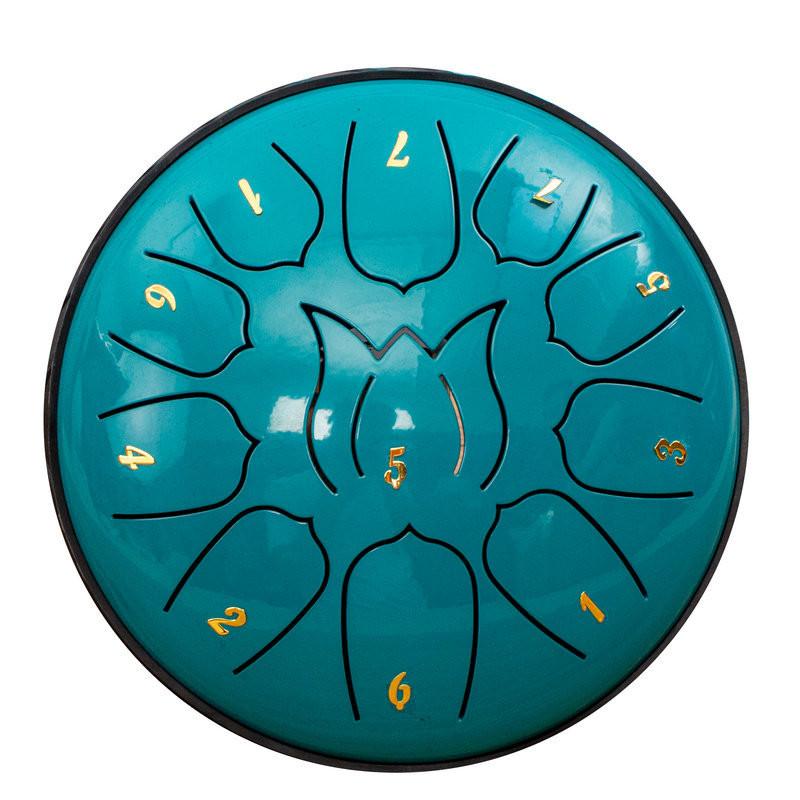 Notes 11 Rain Chime Drum Steel Tongue Drum Music Instrument Tool Educational