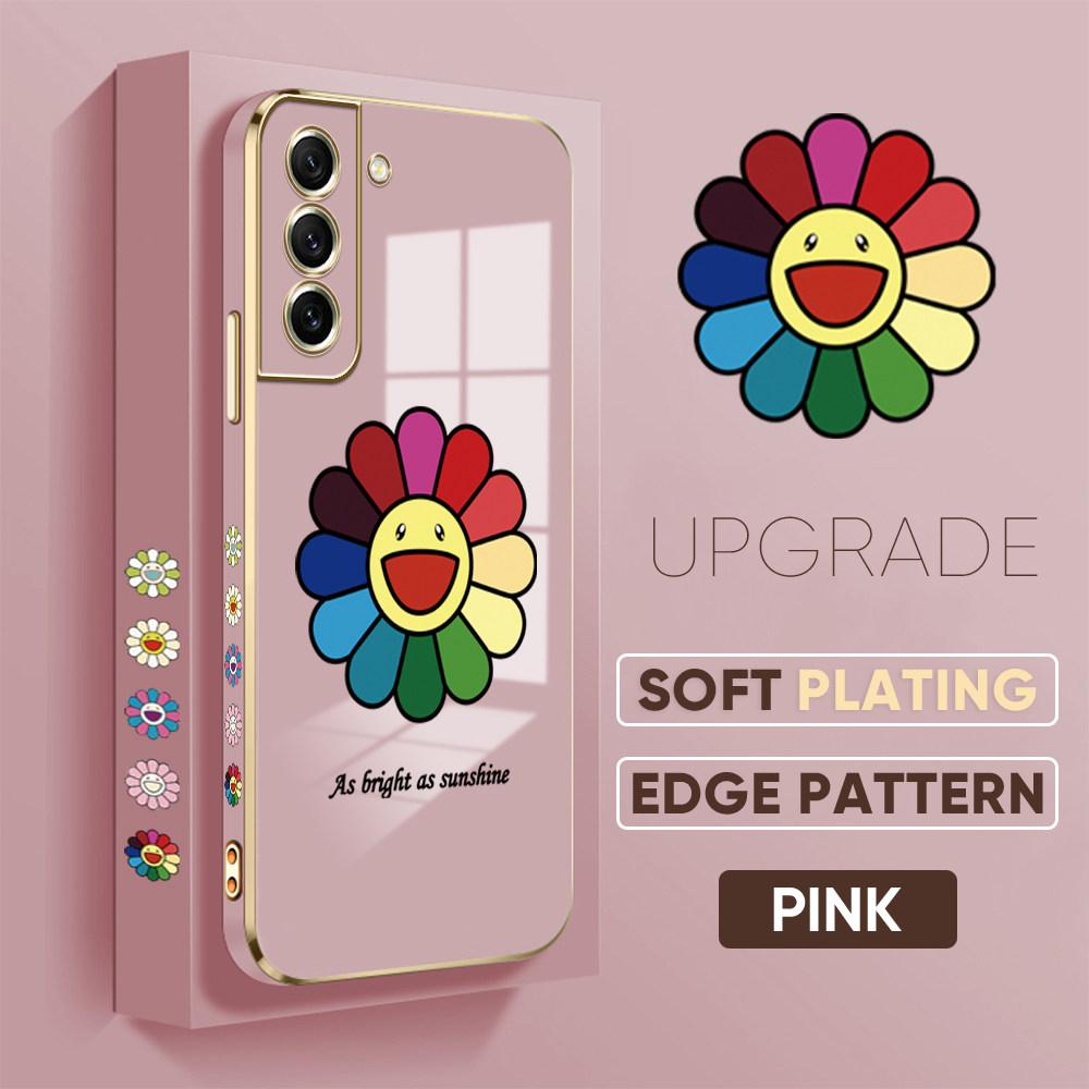 Colorful Printing Patterns Square Edge Pattern Casing Plated Phone Shell Luxury Plating Soft Phone Case for iPhone Motorola Moto OnePlus Samsung