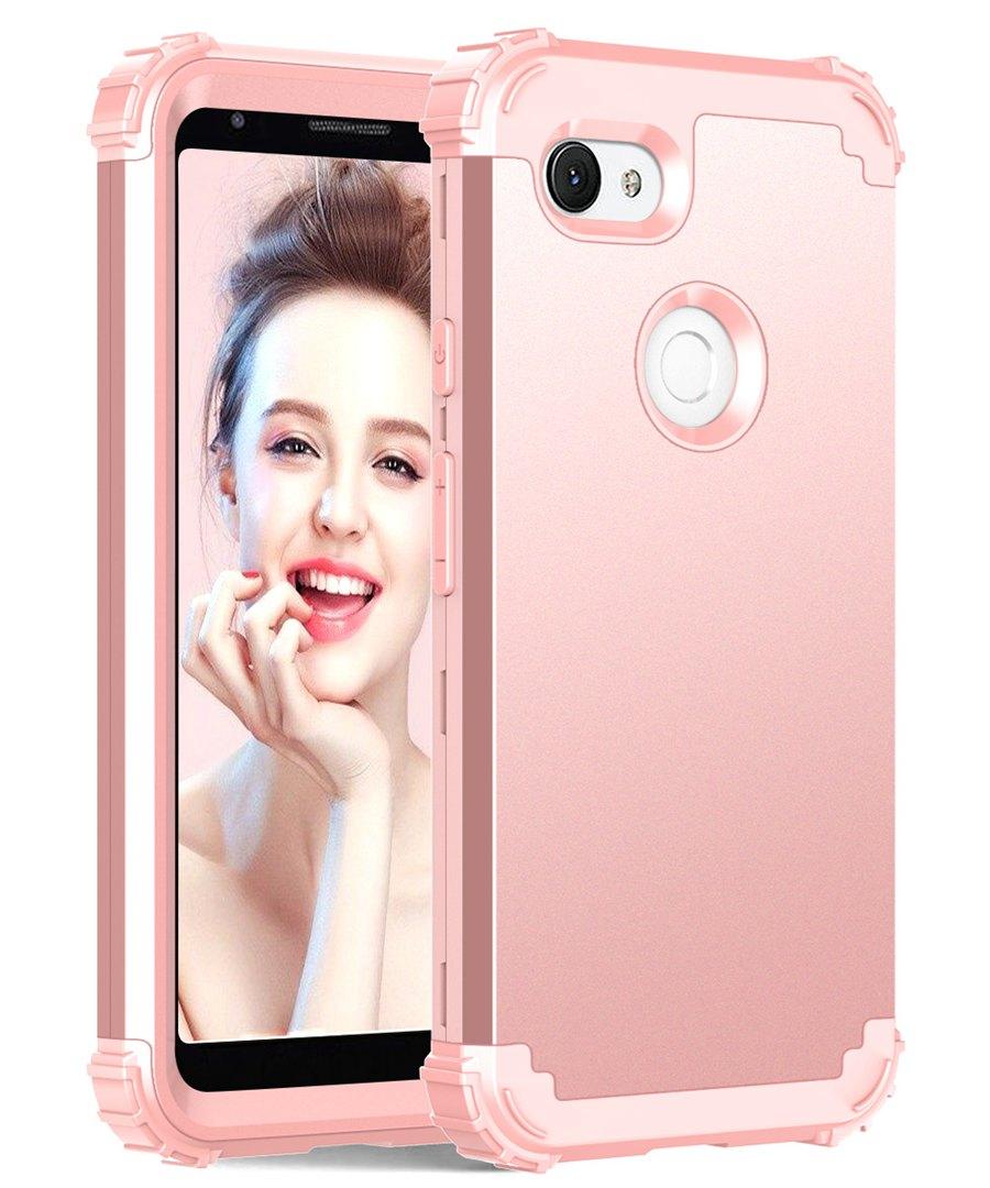 Pixel 3A Cases,Heavy Duty Hybrid Sturdy Armor Defender High Impact Shockproof Protective Case For Google Pixel 3A XL Cover Pixel 3A XL
