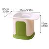 2 em 1 Cortador de Legumes Ferramenta de Corte em Cubos Pressão Manual Batata Cenoura Cebola Cortador Fatiador Chopper Chips Caixa de Corte Gadgets(Branco amarelado)