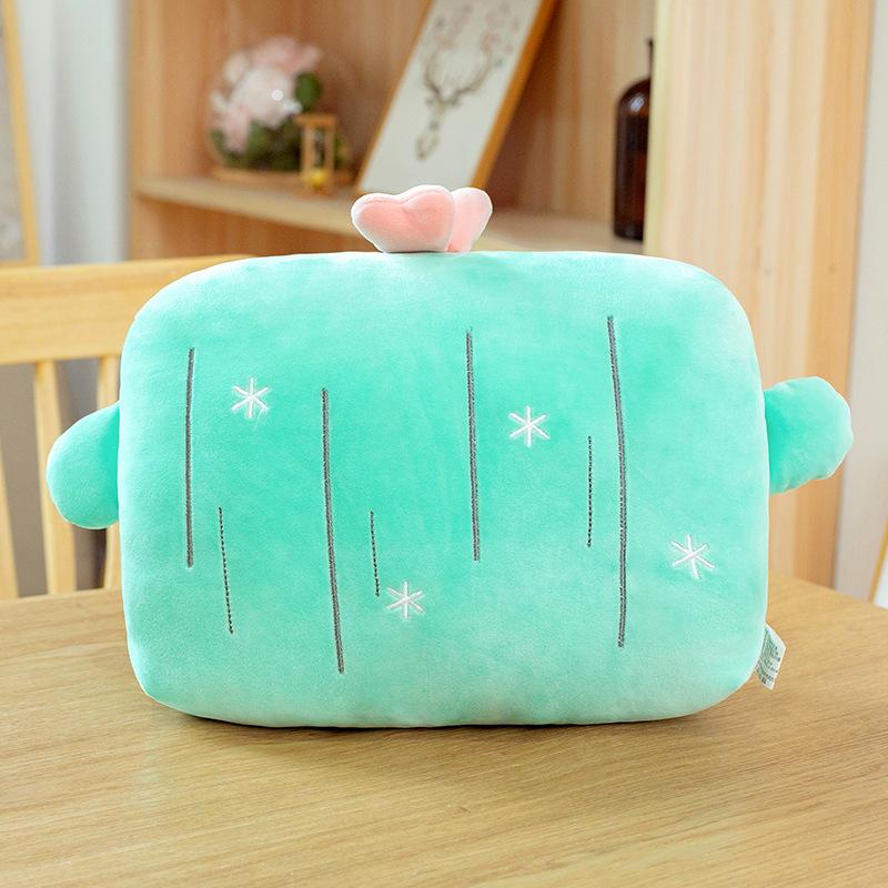 Cartoon Plush  Pillow Stuffed Hand Cushion Home Office Car Travel Warmer Winter Plush Toy Students' Nap