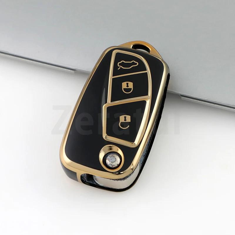

For Fiat Florino Qubo Ducato Bravo Doblo Linea Punto Stilo Iveco 3Buttons TPU Car Remote Key Fob Shell Cover Case Holder