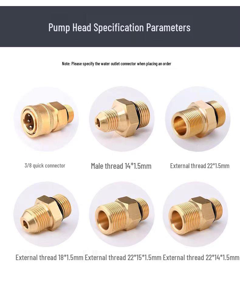 High-Power Car Pressure Washer Pump with Brush Attachment