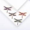 Enamel Dragonfly Pins for Women Unisex Rhinestone Insect Brooches Event Party New Gifts Backpack Decoration Clothes Accessories