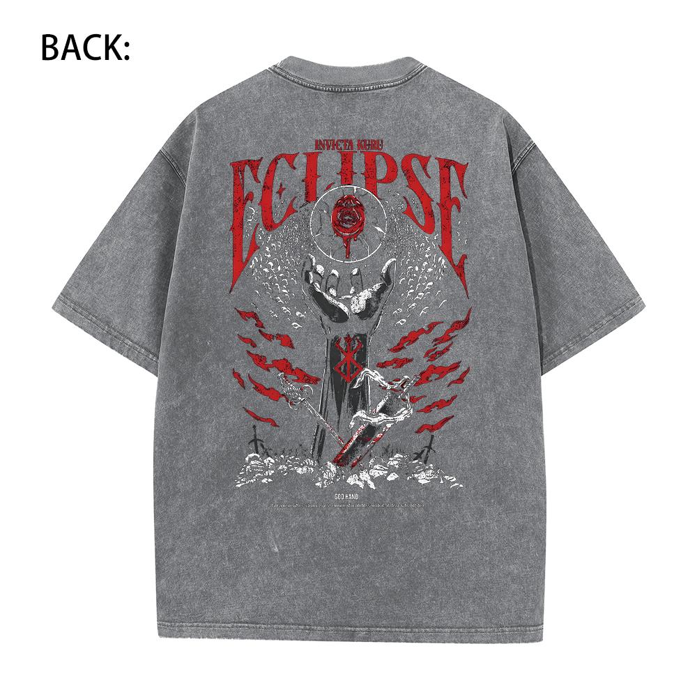 Anime T-shirts y2k Cotton Summer T shirt Women Men Harajuku Top Tees Skull Knight Guts Griffith Print Streetwear Hip Hop T Shirt