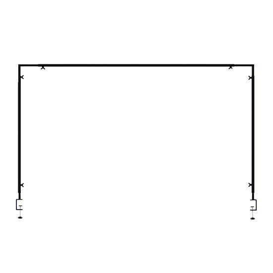 Over The Table Rod Stand with Clamps Adjustable 59"-86" Length 28"-41" Height Table Arch Stand Metal Balloon Garland Arch