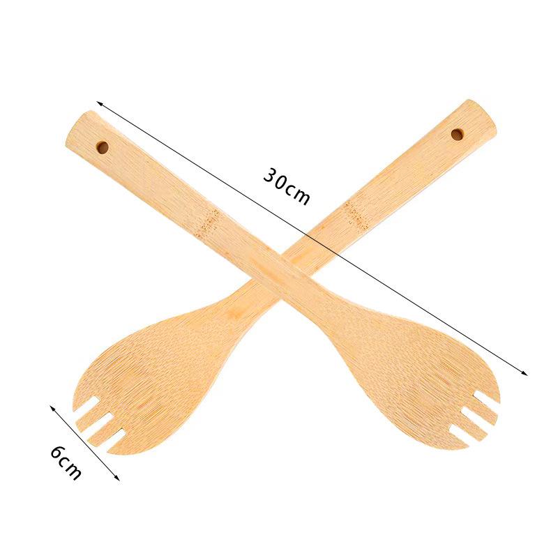 Bamboo Kitchenware Set: Non-Stick Spatula & Spoon for Stir-Frying