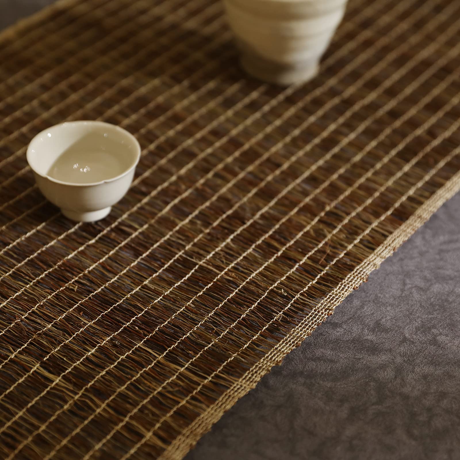 

Table Choma Fabric Summer Natural Chinese Japanese Zen Tea Insulated Table Dining Table Tea Living Tea x 200 [MOBUKIA] Runner, Hand-woven Cloth,
