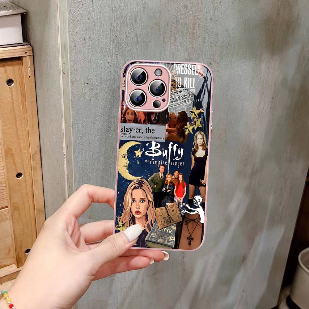 B-Buffy The Vampire Slayer Tempered Glass For Iphone 14 13 12 11 Pro Mini XS MAX 14Plus X XS XR Fundas