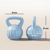 Kettlebell 6 kg Weight, Sand-Filled Weight for Beginners, Home Strength Training, 21 x 21 x 27 cm, Blue