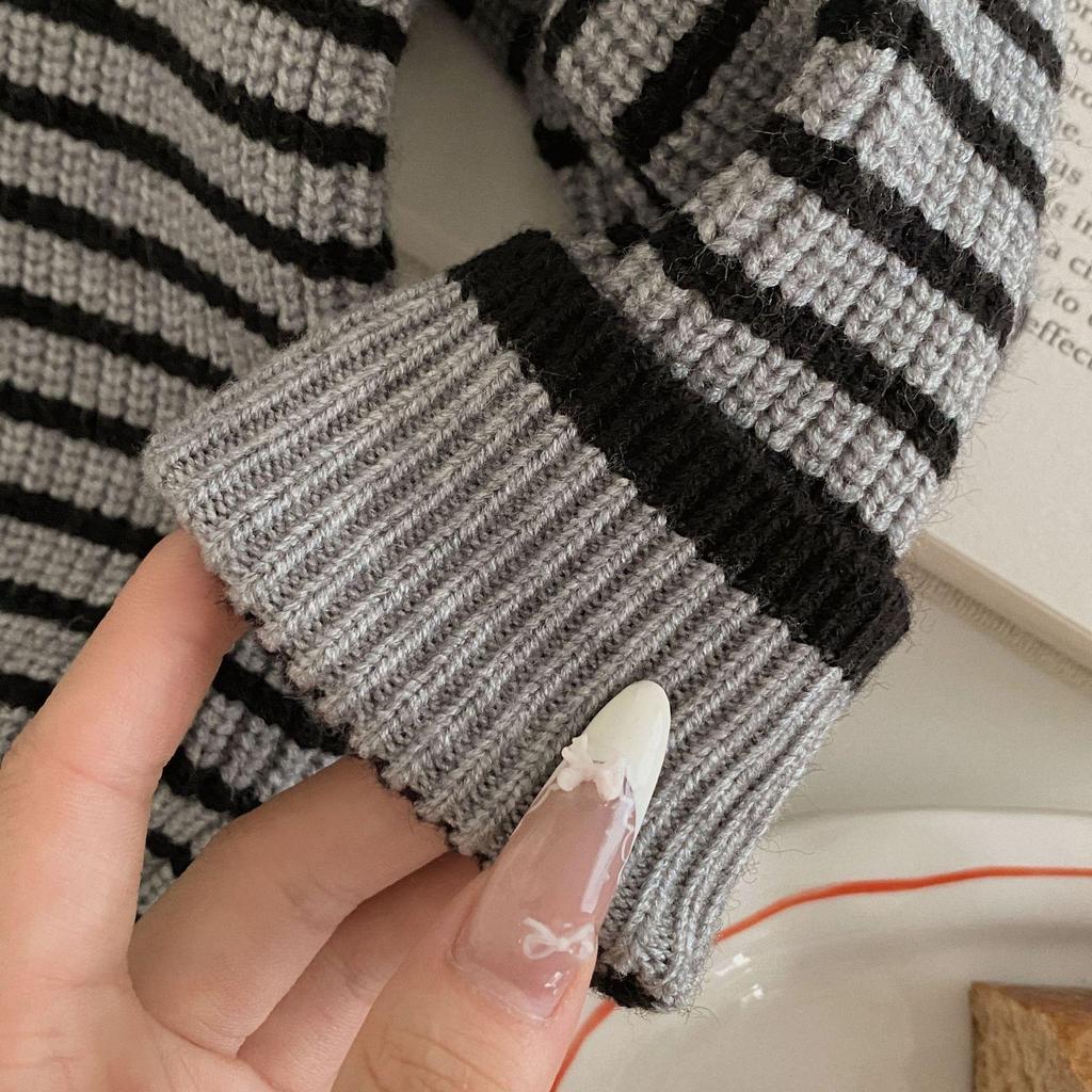 2025 A/W Striped Unisex Kids' Stylish Zip-Up Hoodie