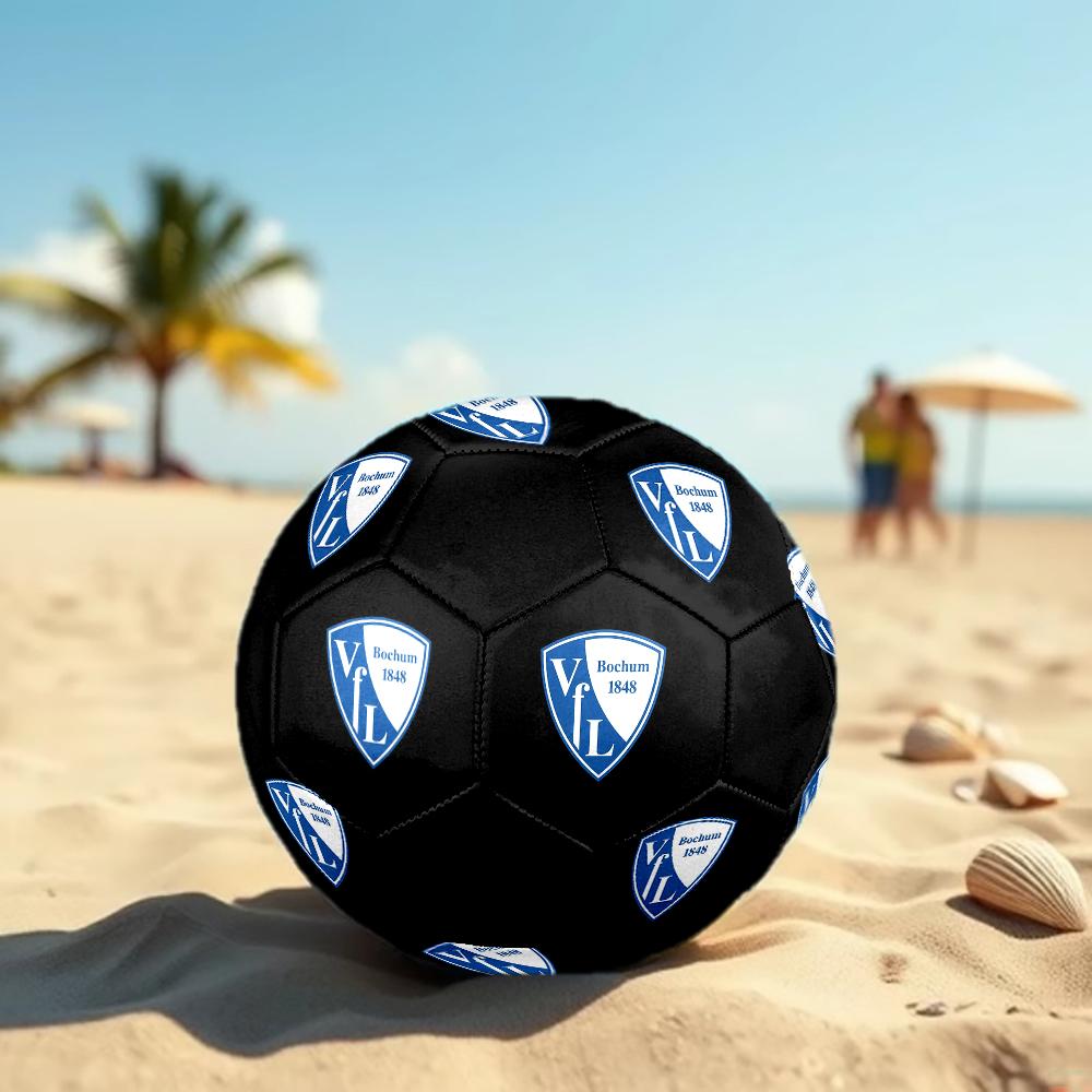 SIZE 5 VfL Bochum Soccer Ball Colorful All Ages Machine Stitched PVC Competition Ready Durable High-Bounce