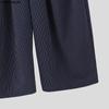 INCERUN Herren Freizeit Elastischer Bund Gestreifte Lange Weite Beine Hosen