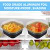 50Pcs Mini Baking Cups Aluminium Foil Cake Pans with Lids Spoons Cupcake Cups Muffin Liners Wedding Christmas Gatherings Parties