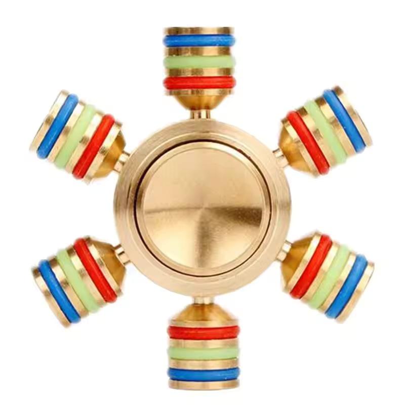 

Metal Hand Spinner 6 Arm - Relaxation Fidgeting Plaything Edc Gadgets Stress Stress Relief For Adults Kids Antiestres Juguete