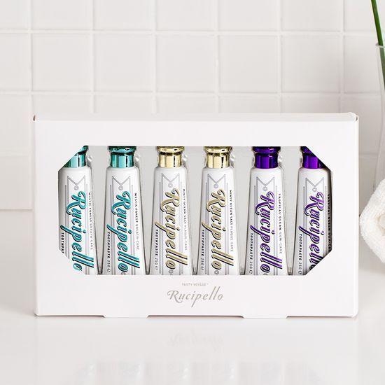 Rucipello Mini Toothpaste 6 types 150g (Mystic Forest 25g x 2ea + White Pearl Ocean 25g x 2ea + Tropical Ocean 25g x 2ea) (On)